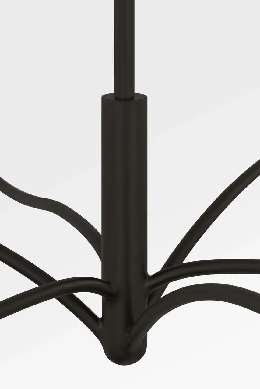 Graceful Transitional Chandelier with Timeless Sculptural Appeal - Image 3