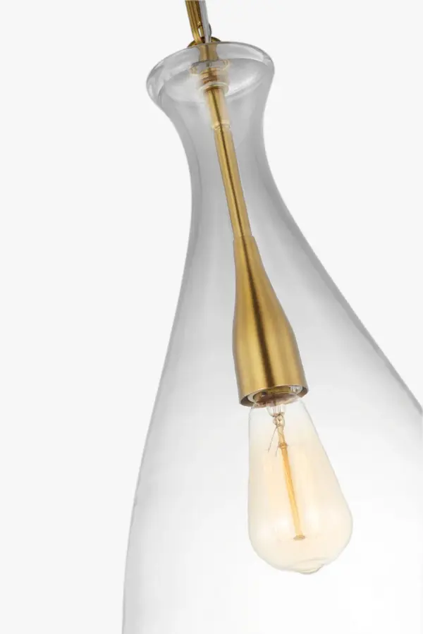 Athena Small Pendant with Clear Glass Shade - Image 3