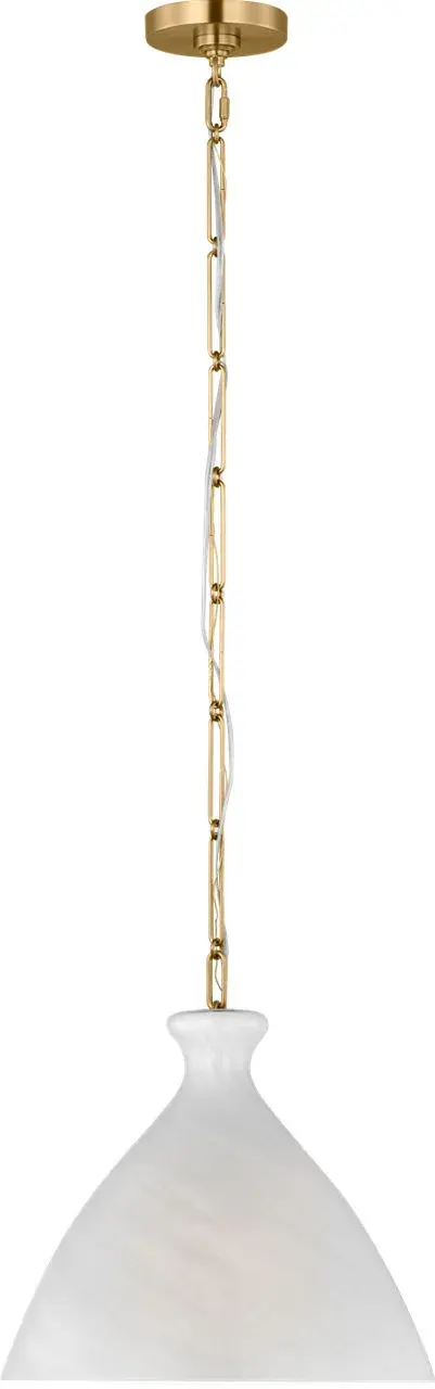 Athena Medium Pendant with Striated Glass Shade - Image 4
