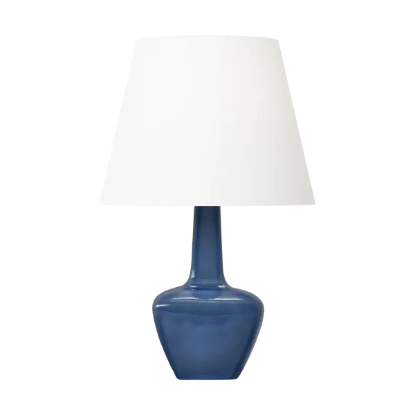 The Diogo Large Table Lamp features a distinctive blue crackle ceramic base that brings coastal elegance and artisanal character to any space. Its substantial size makes it ideal for anchoring console tables or nightstands.
