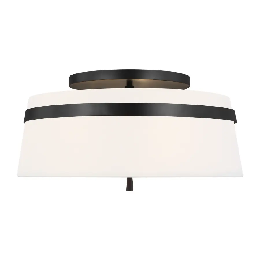 Cordtlandt Three Light Semi-Flush Mount in Aged Iron