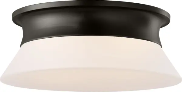 Panos Medium Flush Mount in Aged Iron - Image 1