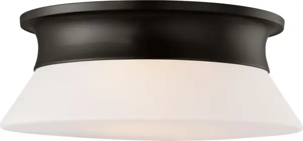 Panos Medium Flush Mount in Aged Iron - Image 2