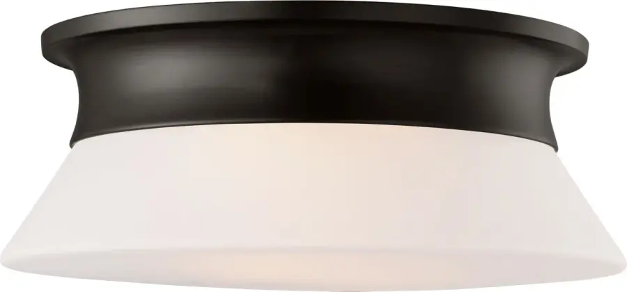Panos Medium Flush Mount in Aged Iron - Image 2