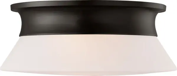 Panos Medium Flush Mount in Aged Iron - Image 3