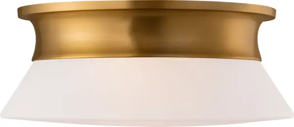 Panos Medium Flush Mount in Burnished Brass - Image 3