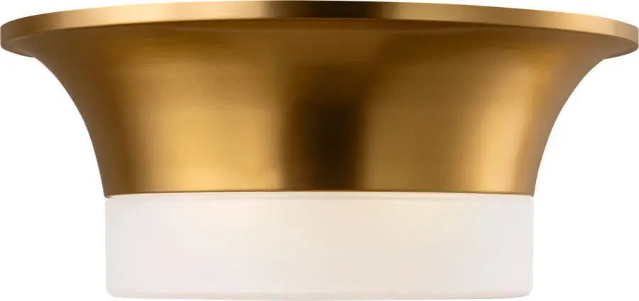 Sina Medium Flush Mount in Burnished Brass - Image 3