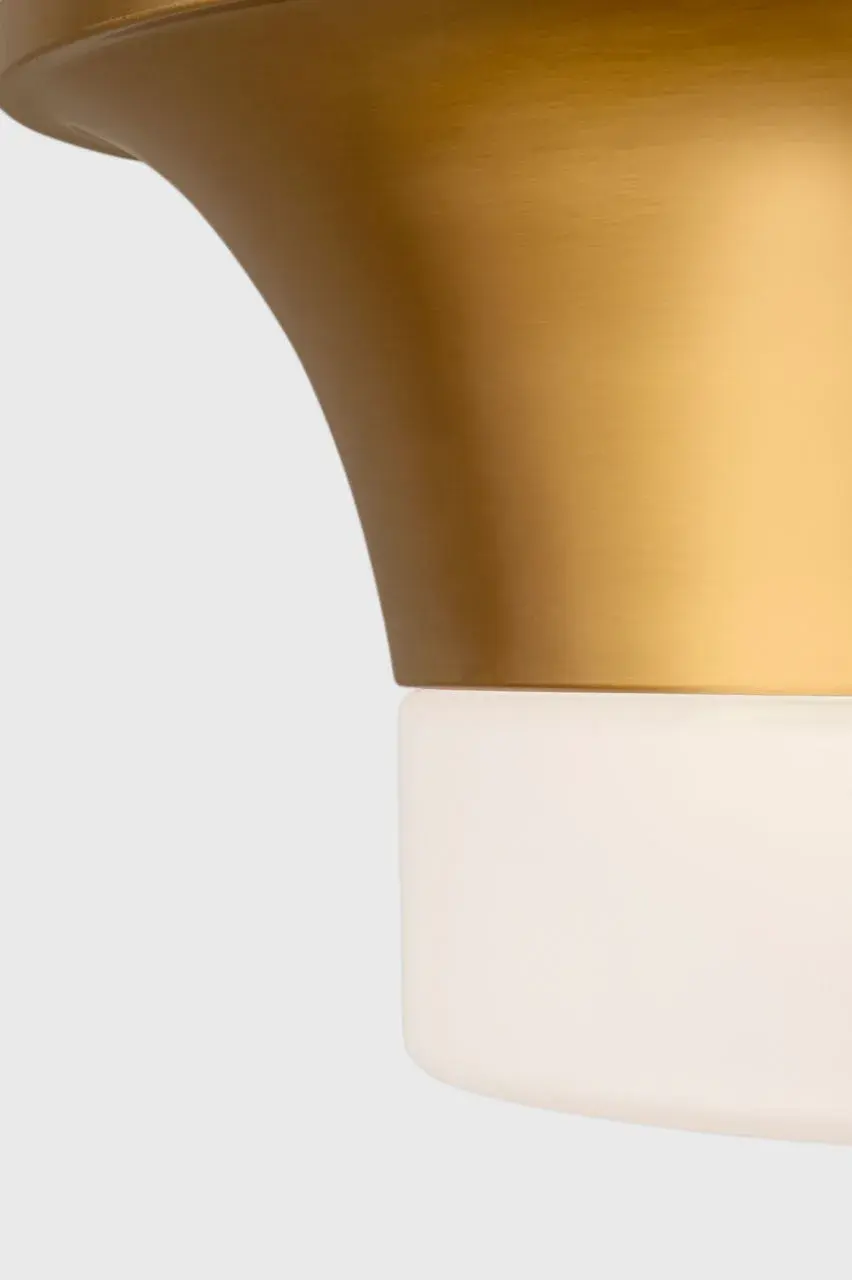 Sina Medium Flush Mount in Burnished Brass - Image 4