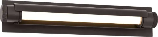 The Capa vanity light combines contemporary design with advanced LED technology, offering adjustable color temperature from warm 2700K to ultra-warm 1800K. Its 24-inch width and 90 CRI rating make it ideal for bathroom vanities. - alternate view