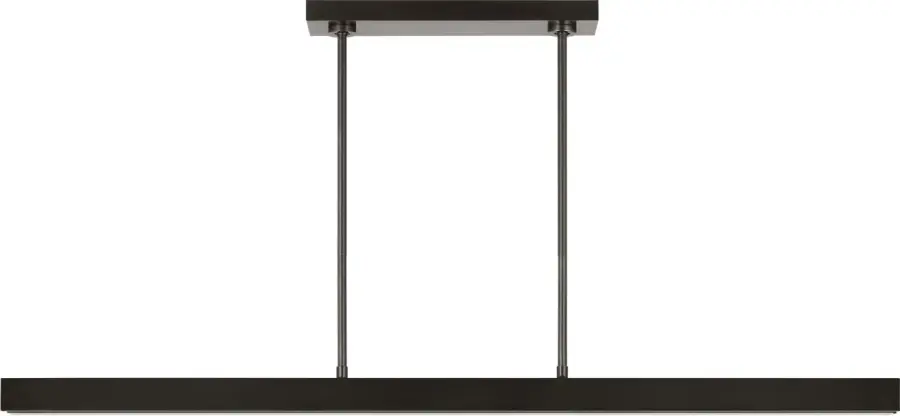 Sophisticated 48-inch linear chandelier with warm dimming technology - Image 2