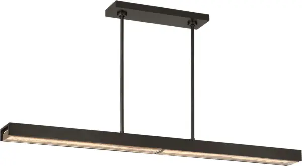 Sophisticated 48-inch linear chandelier with warm dimming technology - Image 3