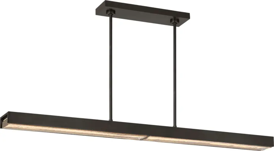 Sophisticated 48-inch linear chandelier with warm dimming technology - Image 3