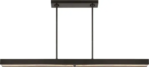 Sophisticated 48-inch linear chandelier with warm dimming technology - Image 4
