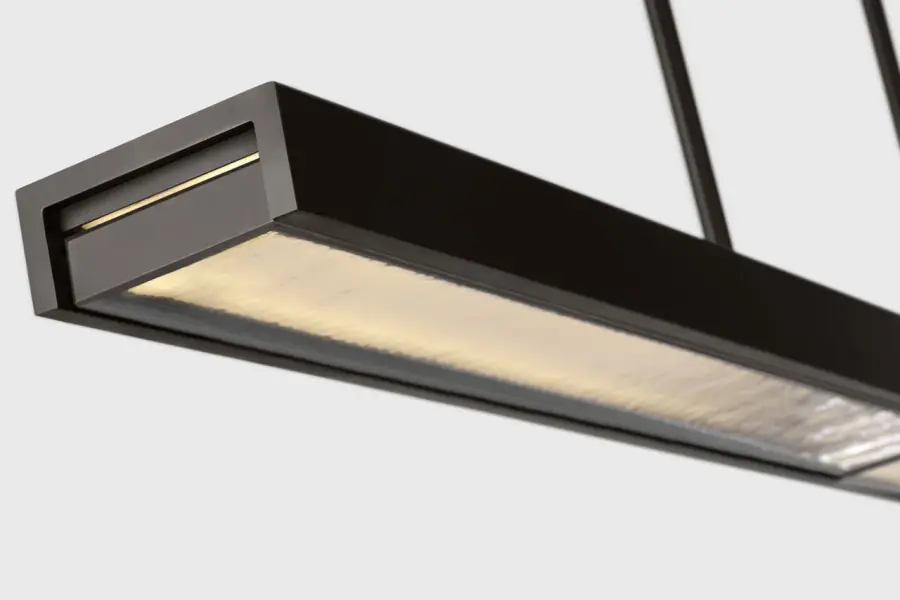 Sophisticated 48-inch linear chandelier with warm dimming technology - Image 6