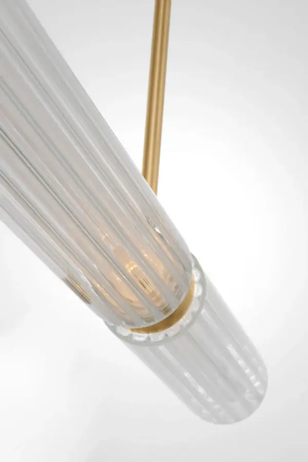 Langston LED Linear Chandelier in Plated Brass - Image 4