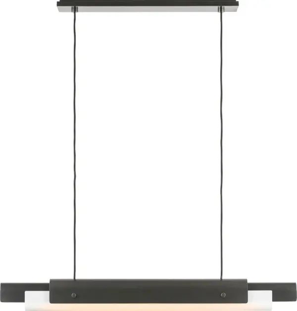 The Ambrose 36" Linear Chandelier combines contemporary elegance with advanced lighting technology. Featuring warm dimming from 2700K to 1800K and exceptional 90 CRI color rendering, it delivers restaurant-quality ambiance.