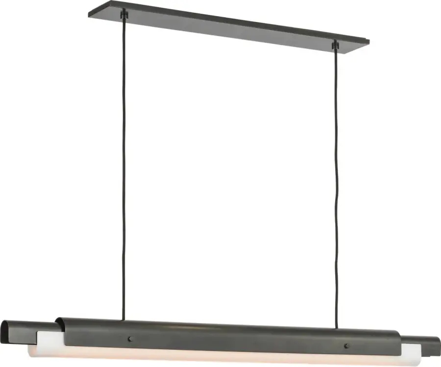 Ambrose 54" Linear Chandelier in Bronze - Image 3