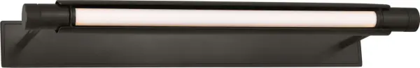 The Capa 24" Picture Light combines sophisticated bronze finish with advanced LED technology, offering adjustable color temperature from warm 2700K to ultra-warm 1800K with exceptional 90 CRI for accurate artwork illumination. - alternate view