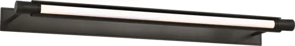 The Capa 36" Picture Light delivers professional-grade illumination for artwork with adjustable color temperature (2700K-1800K) and exceptional 90 CRI. Its substantial 36-inch width makes it ideal for large paintings and gallery walls. - alternate view