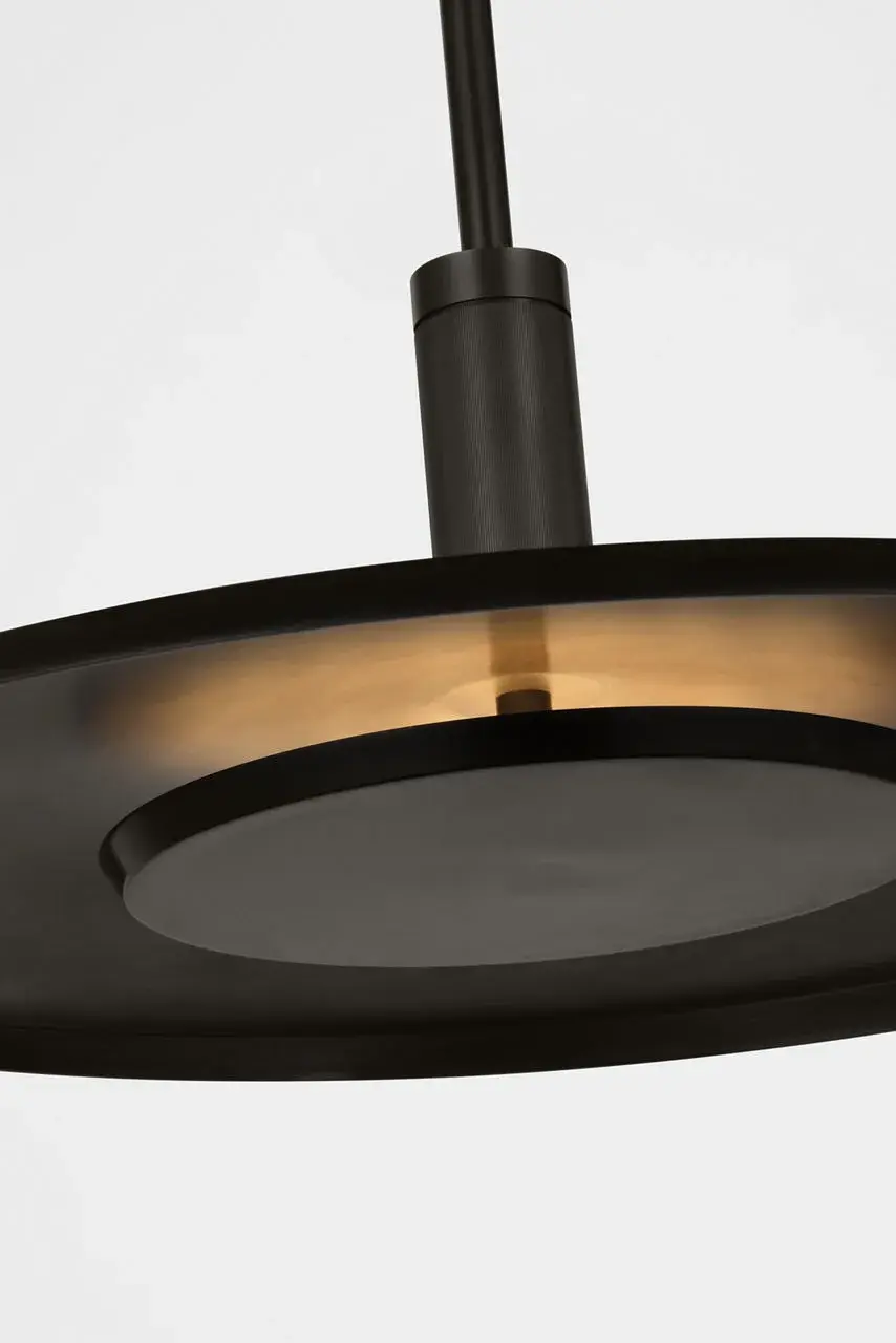 Saucer Large Pendant in Dark Bronze - Image 2