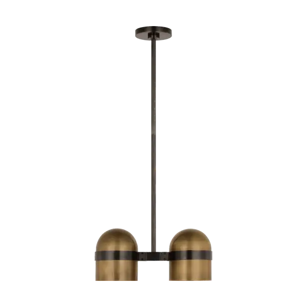 The Octavia Large Pendant combines blackened bronze and bright worn brass finishes for a striking two-tone aesthetic. With integrated 2700K LED and 90 CRI, it delivers warm, color-accurate illumination perfect for dining and entertaining spaces.