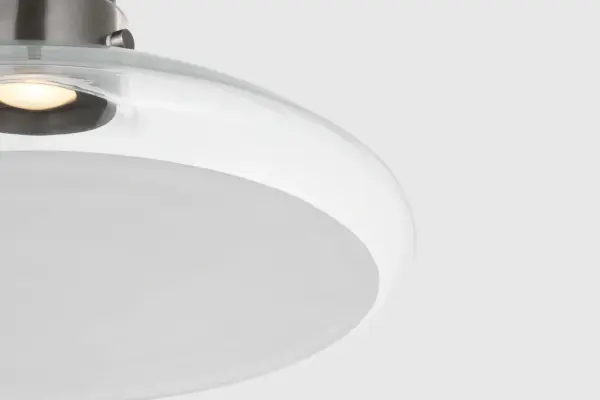 Morgan 22" Pendant in Burnished Bronze with Clear Glass - Image 4
