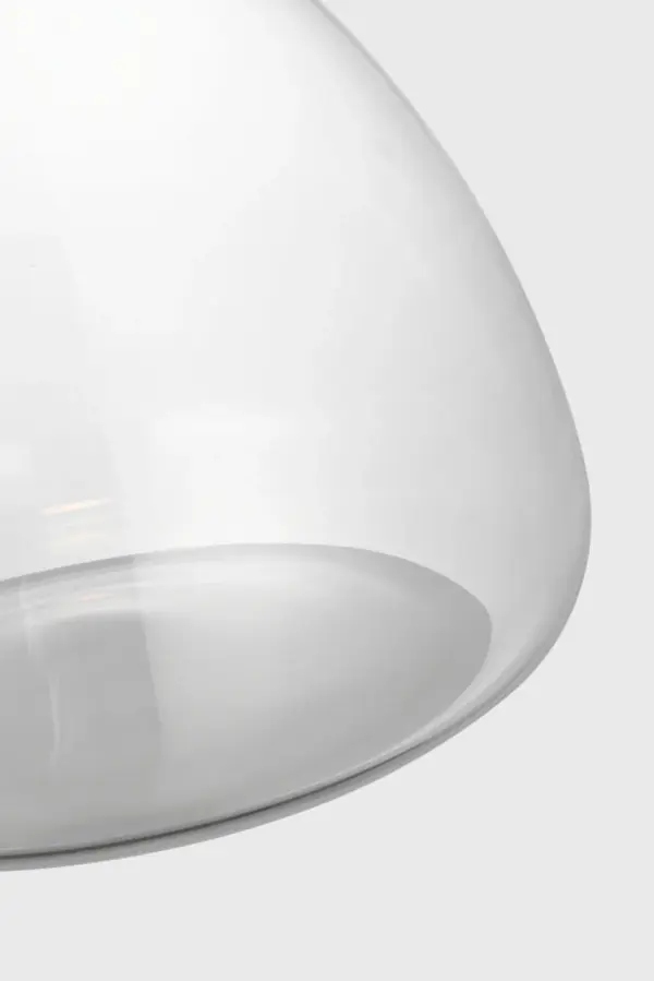 Morgan 12" Pendant in Burnished Bronze with Clear Glass - Image 4