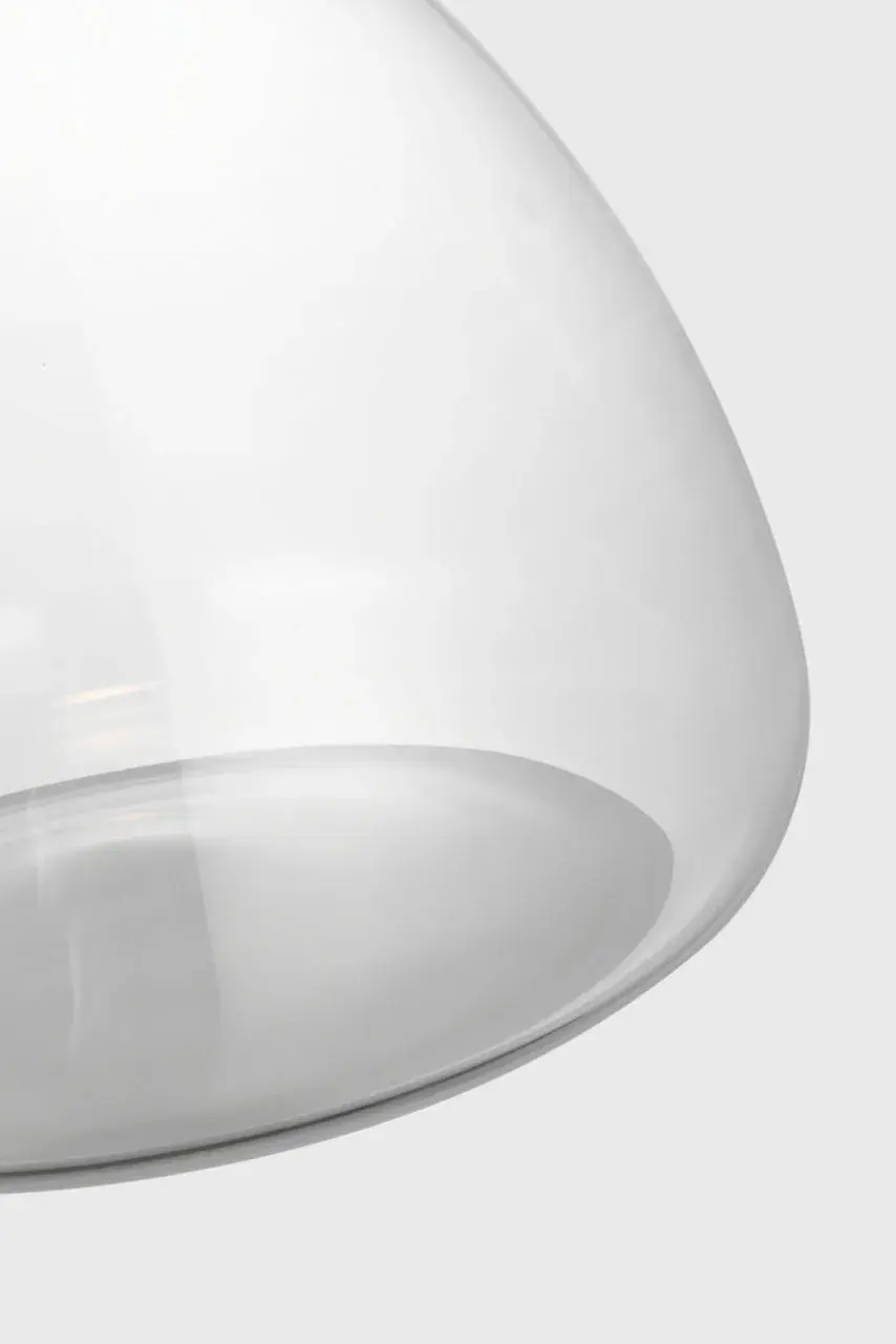 Morgan 12" Pendant in Burnished Bronze with Clear Glass - Image 4