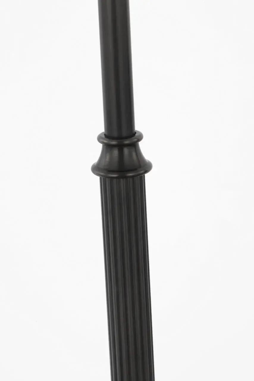 Soren 53" Floor Lamp in Bronze with Silk Pleated Shade - Image 5