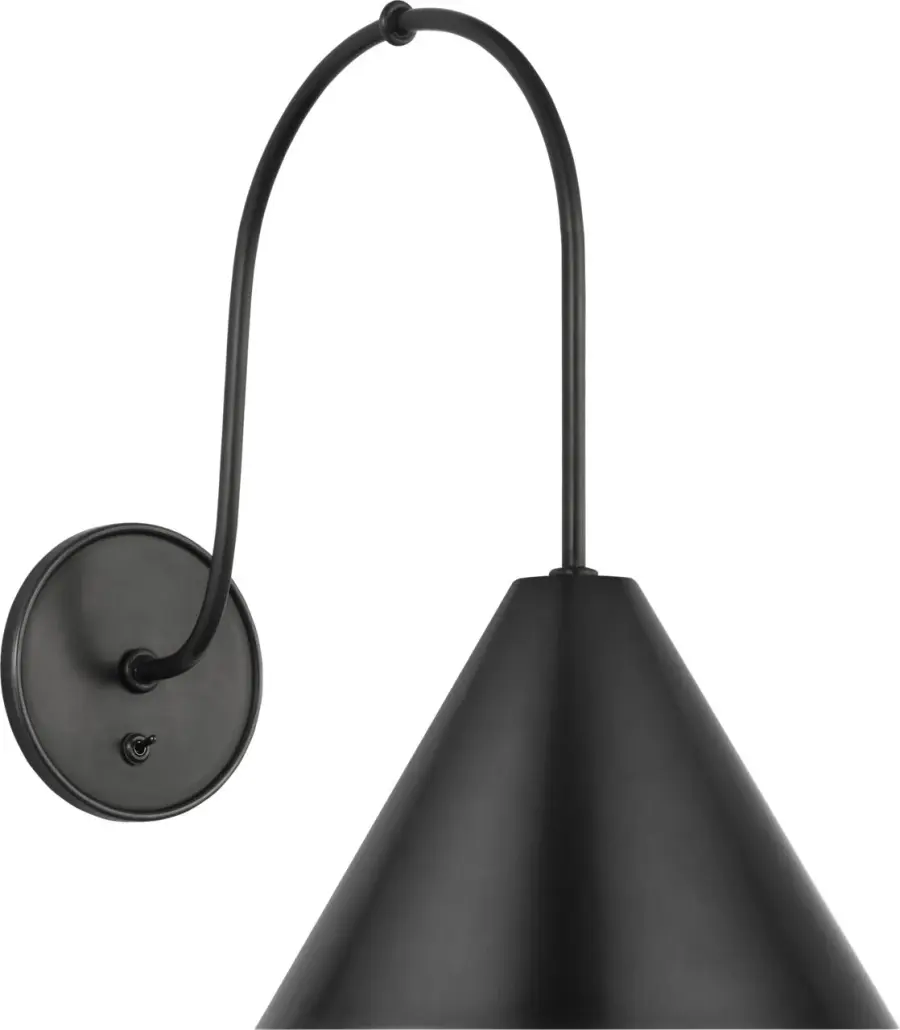 Malia 14" Arched Wall Light in Bronze - Image 1