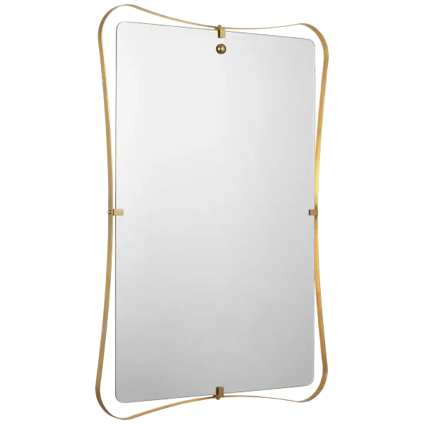 Barnes 27" Backlit Mirror in Hand-Rubbed Antique Brass - Image 2