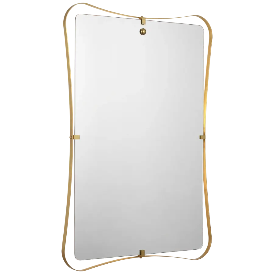 Barnes 27" Backlit Mirror in Hand-Rubbed Antique Brass - Image 2