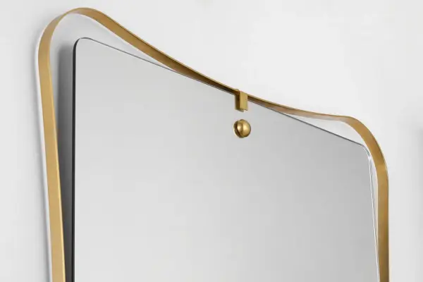 Barnes 27" Backlit Mirror in Hand-Rubbed Antique Brass - Image 3