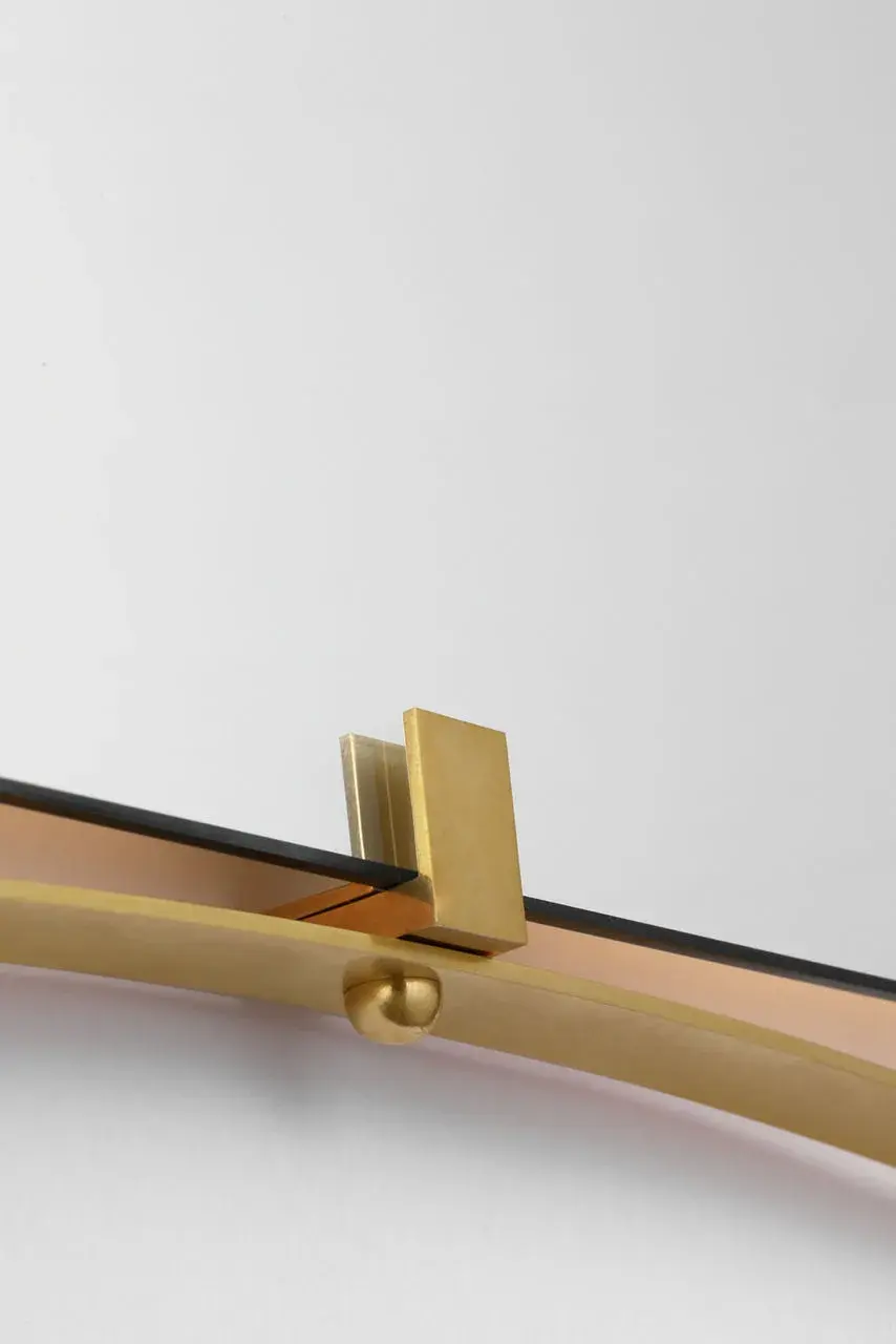 Barnes 27" Backlit Mirror in Hand-Rubbed Antique Brass - Image 6