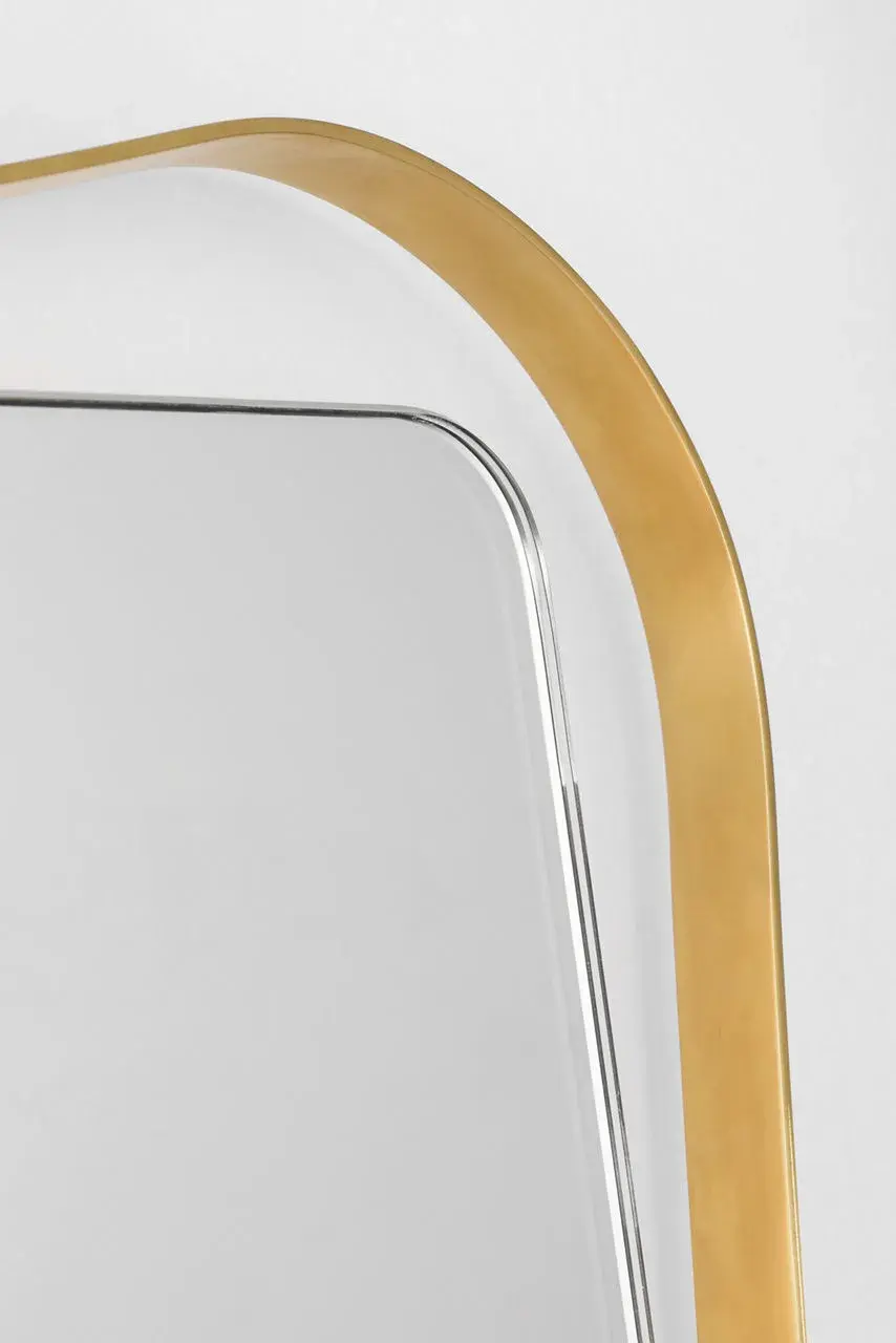 Barnes 27" Backlit Mirror in Hand-Rubbed Antique Brass - Image 7