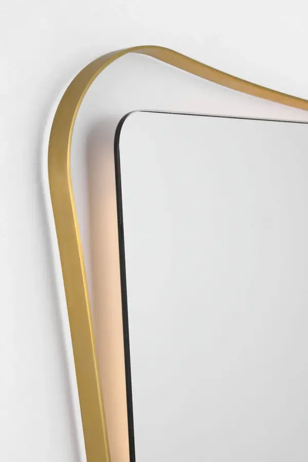 Barnes 27" Backlit Mirror in Hand-Rubbed Antique Brass - Image 8