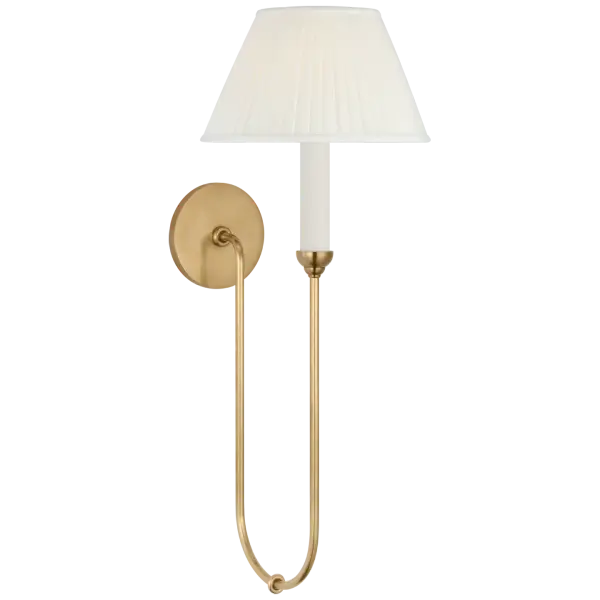 Ingela 24" Single Sconce in Hand-Rubbed Antique Brass - Image 1