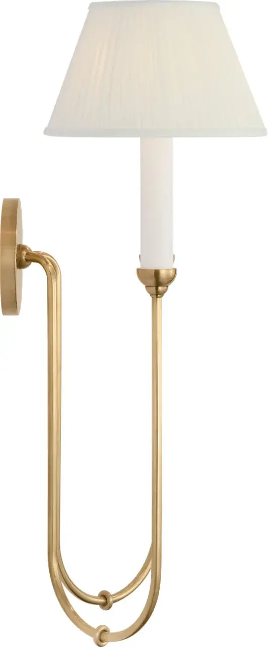 Ingela 24" Double Sconce in Hand-Rubbed Antique Brass - Image 2