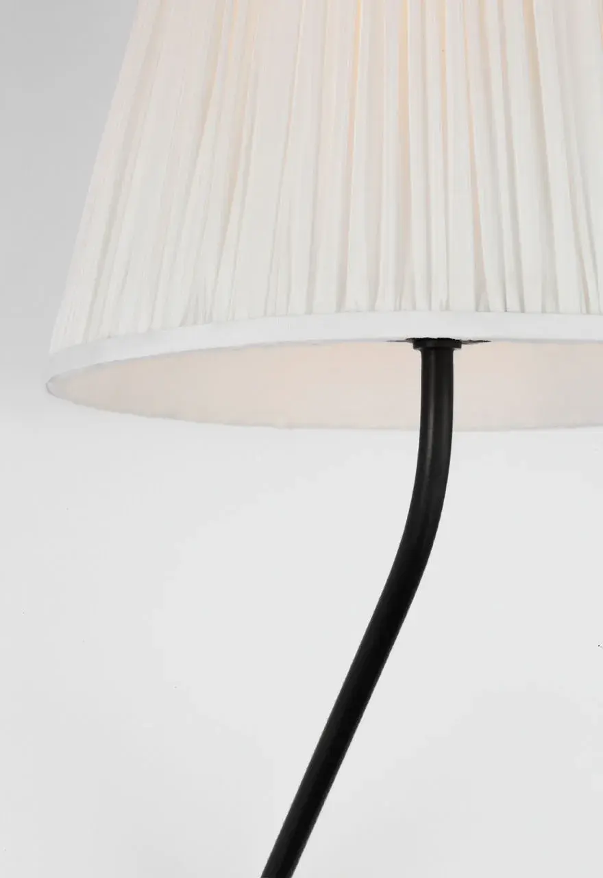 Knox 26" Single Sconce in Bronze with Silk Pleated Shade - Image 4