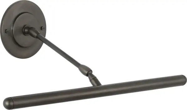 The Emery 18" Picture Light combines traditional styling with functional illumination, perfect for highlighting artwork, mirrors, or architectural details. Its bronze finish adds warmth and sophistication to any space. - alternate view