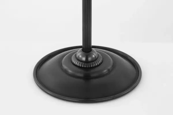 Elegant Bronze Table Lamp with Classic Silk Pleated Shade - Image 5