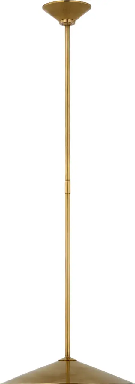 Ponce 13" Pendant in Hand-Rubbed Antique Brass - Image 1