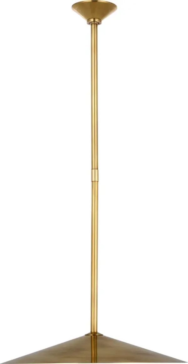 Ponce 18" Pendant in Hand-Rubbed Antique Brass - Image 1
