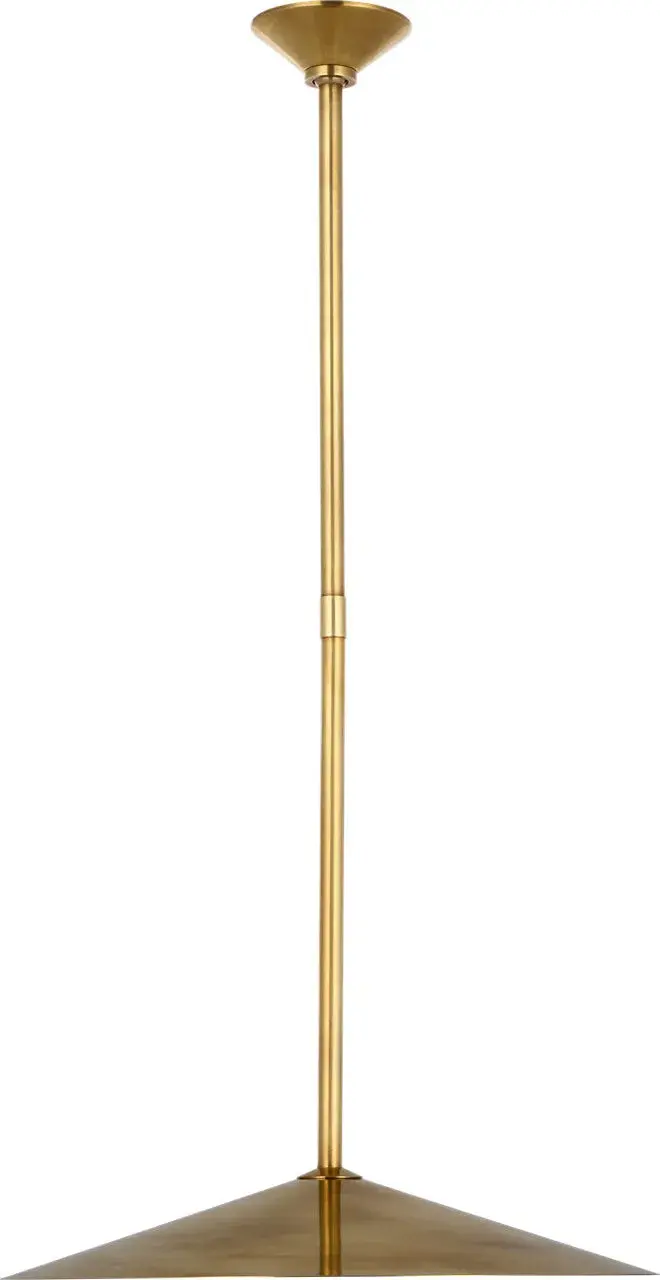 Ponce 18" Pendant in Hand-Rubbed Antique Brass - Image 1
