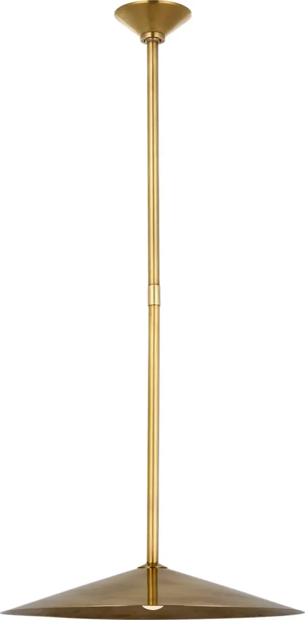 Ponce 18" Pendant in Hand-Rubbed Antique Brass - Image 2