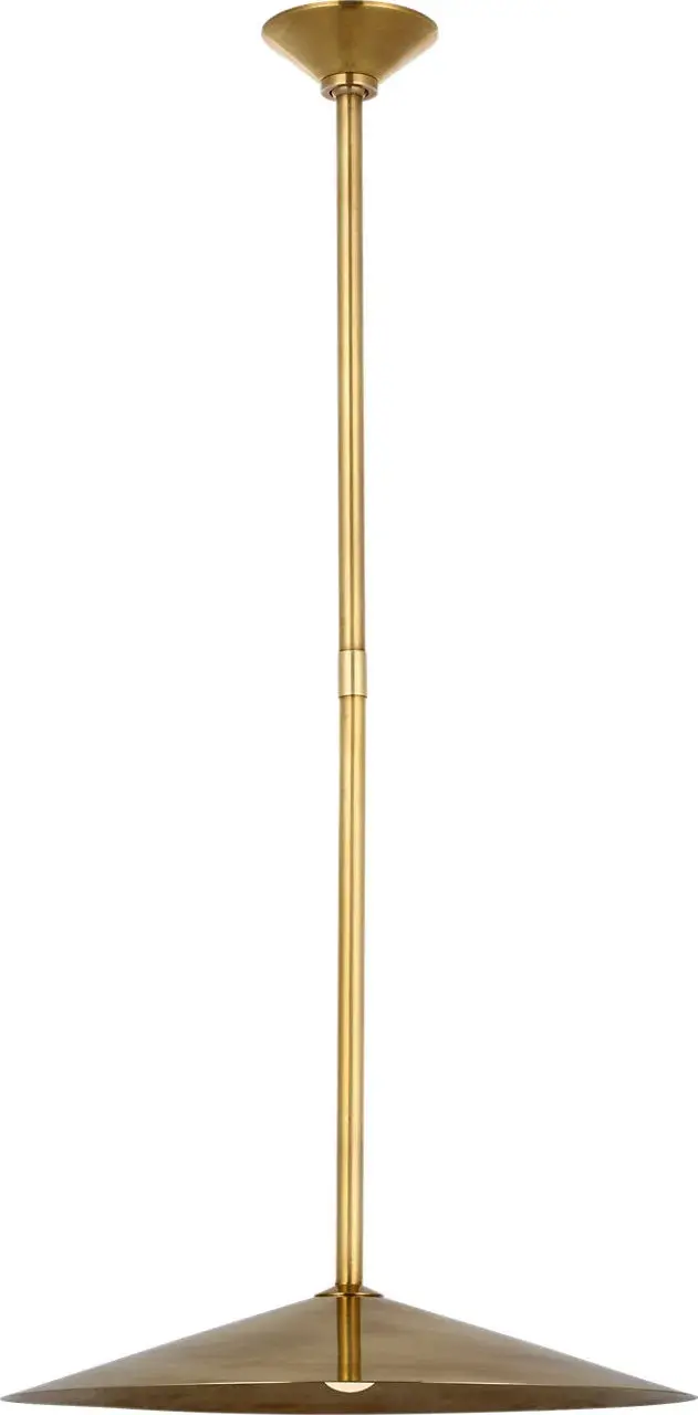 Ponce 18" Pendant in Hand-Rubbed Antique Brass - Image 2