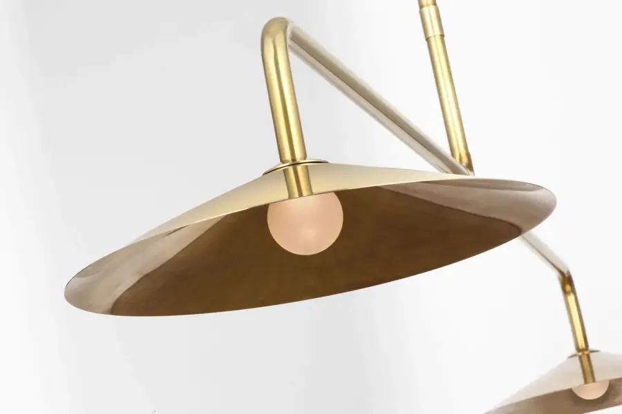 Sophisticated 62" Linear Pendant with Warm Antique Brass Finish - Image 7