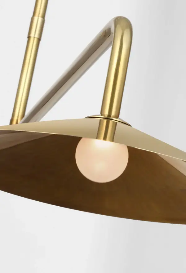 Sophisticated 62" Linear Pendant with Warm Antique Brass Finish - Image 9