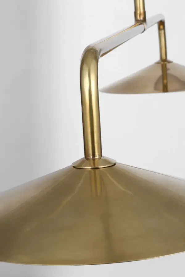 Sophisticated 62" Linear Pendant with Warm Antique Brass Finish - Image 10