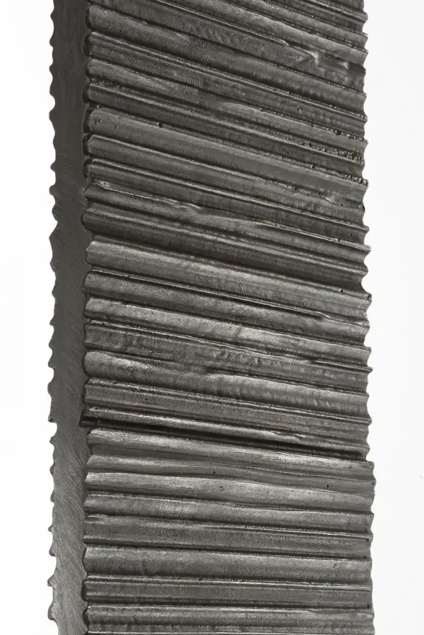 Fumar 55" Statement Floor Lamp in Ridged Carbon with Bouclé Shade - Image 5